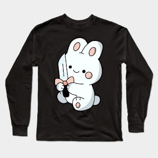 Funny bunny, with knife! Long Sleeve T-Shirt